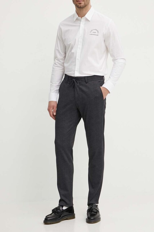 Karl Lagerfeld pantaloni uni negru 543006.255056