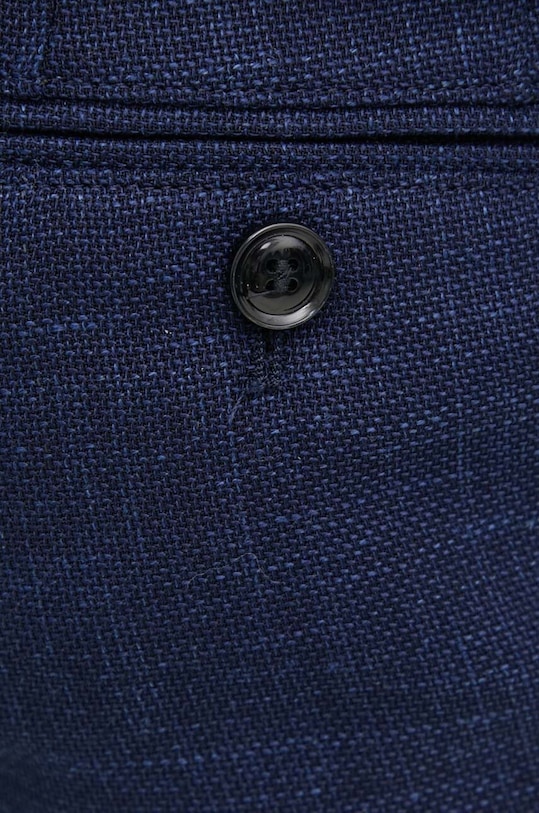 Kalhoty s příměsí vlny BOSS námořnická modř 50522658