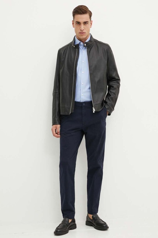 Брюки BOSS 50519105 тёмно-синий AW24