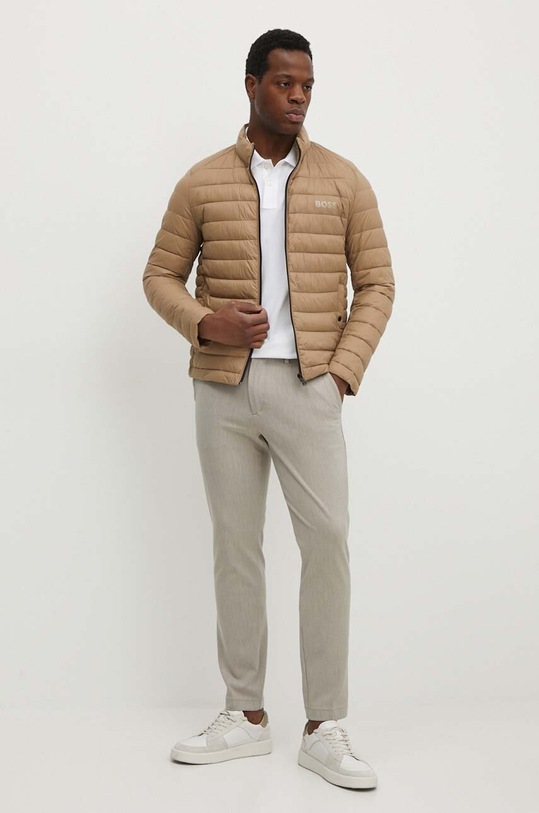 Kalhoty BOSS 50519121 béžová AW24