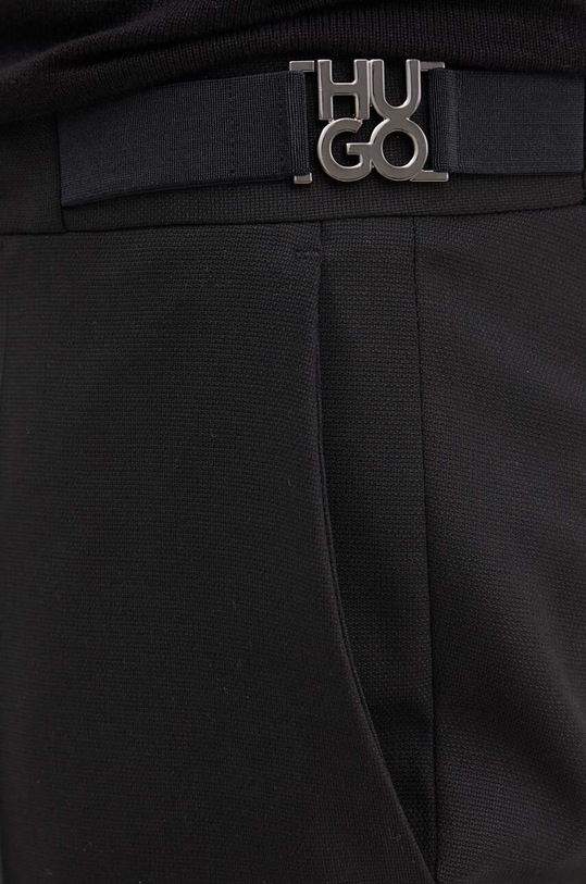 Παντελόνι από μείγμα μαλλιού HUGO μαύρο 50519673