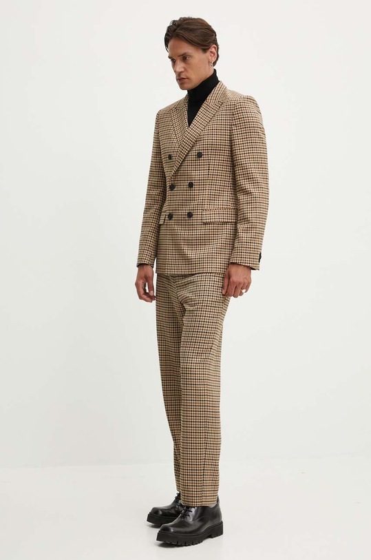 Nohavice HUGO hnedá 50520372