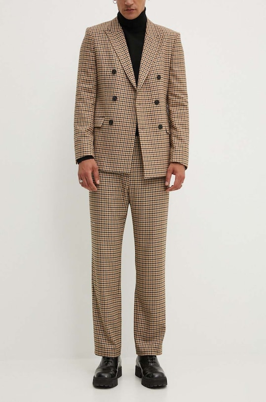 Nohavice HUGO 50520372 hnedá