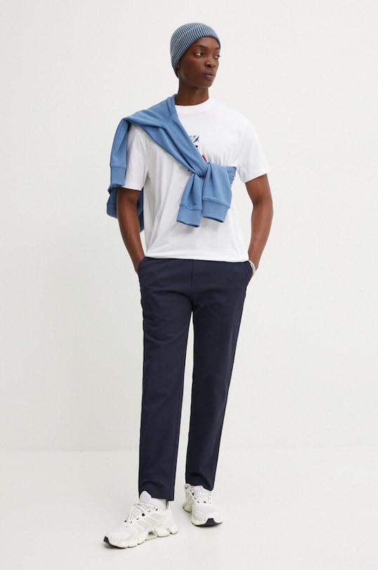 HUGO spodnie 50520704 granatowy AW24