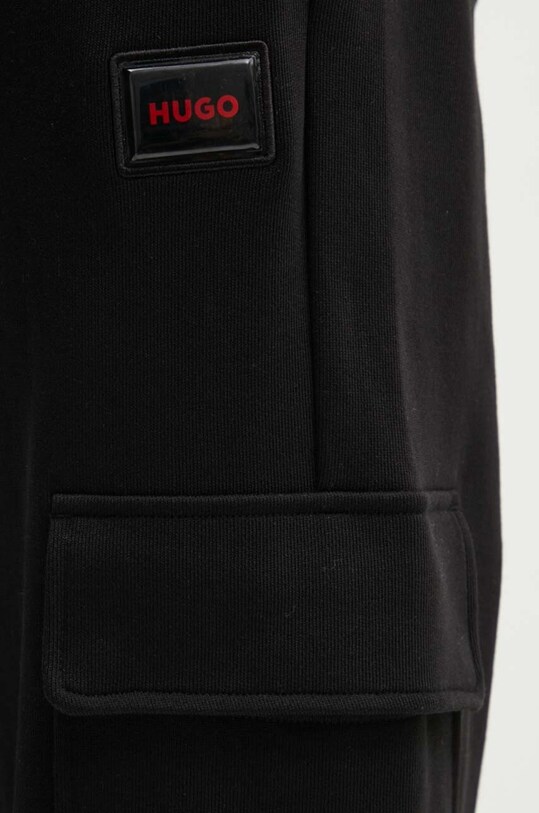 Хлопковые спортивные штаны HUGO чёрный 50528176