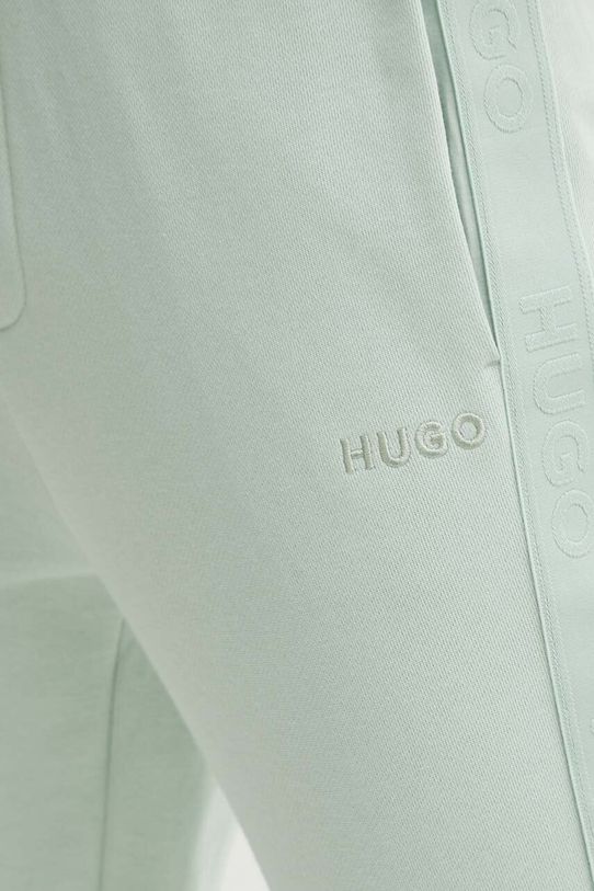 HUGO spodnie bawełniane lounge zielony 50520501
