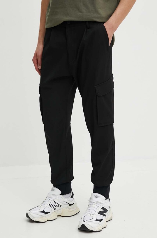 HUGO spodnie z elastanem czarny 50505856