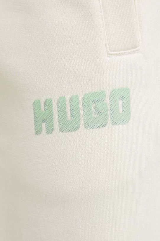 Βαμβακερό παντελόνι HUGO μπεζ 50516657