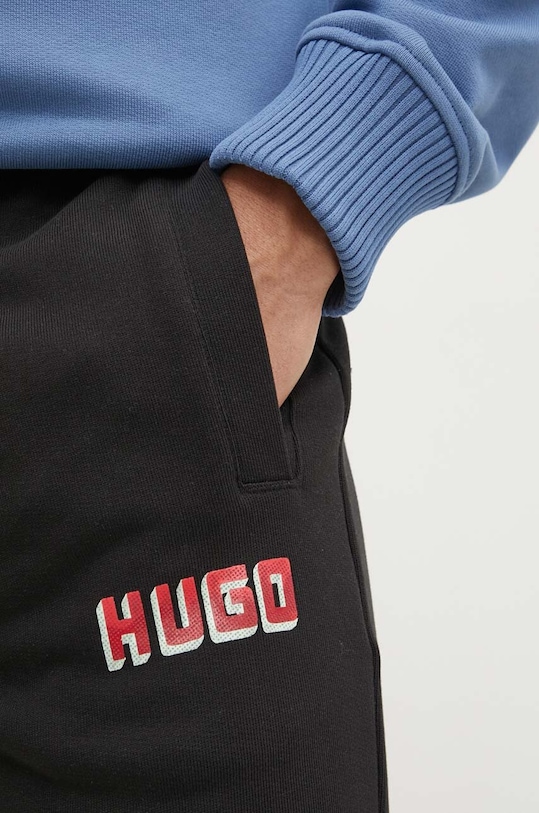 HUGO pantaloni de trening din bumbac negru 50516657