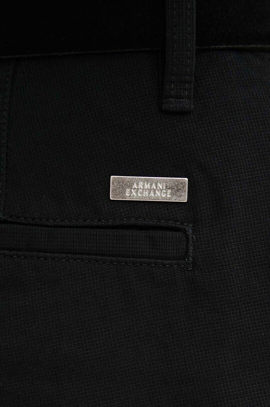 Bavlněné kalhoty Armani Exchange černá 6DZPL6.ZN5WZ
