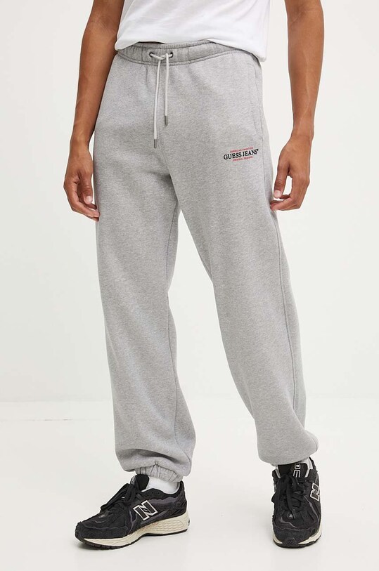 Tepláky Guess Jeans pletenina šedá M4YB18.K9V31
