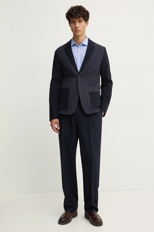 Штани Emporio Armani 6D1PF0.1NFTZ темно-синій AW24