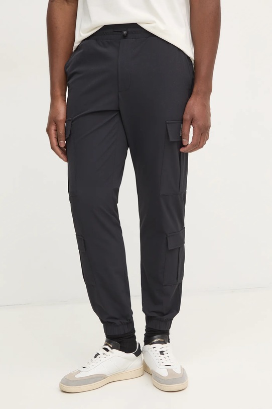 Tepláky PLEIN SPORT látka černá AADC.MJT2453.SXV005N