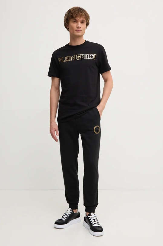 PLEIN SPORT pantaloni de trening AADC.MJT2458.STE001N negru AW24