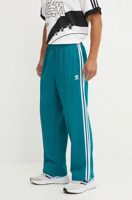 Спортивні штани adidas Originals Adicolor Baggy Fit Firebird Pant трикотаж бірюзовий IZ2473