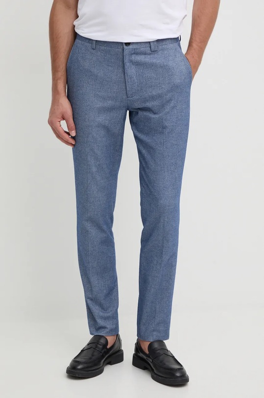 Liu Jo spodnie dopasowany niebieski QF4232.T2642