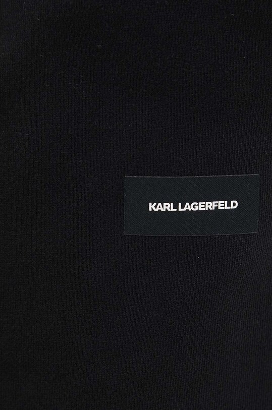 Bavlnené tepláky Karl Lagerfeld čierna 245M2112