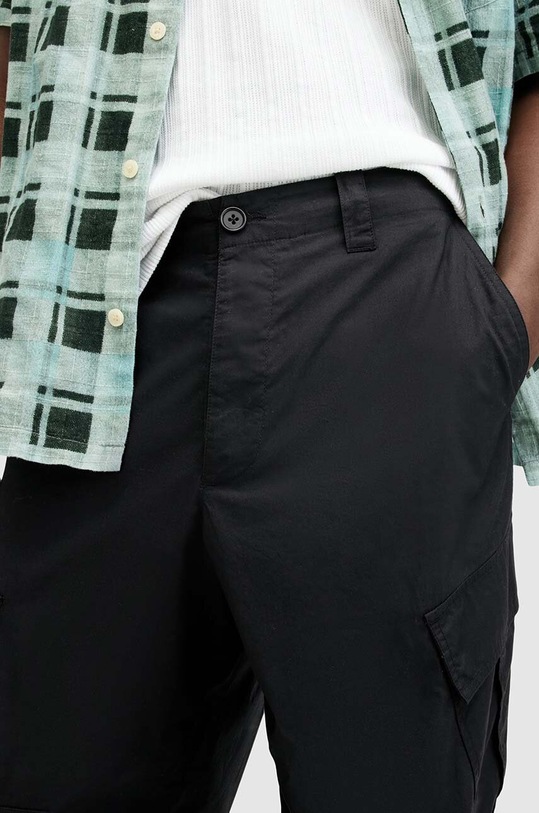 Îmbrăcăminte AllSaints pantaloni de bumbac VERGE M011TA negru