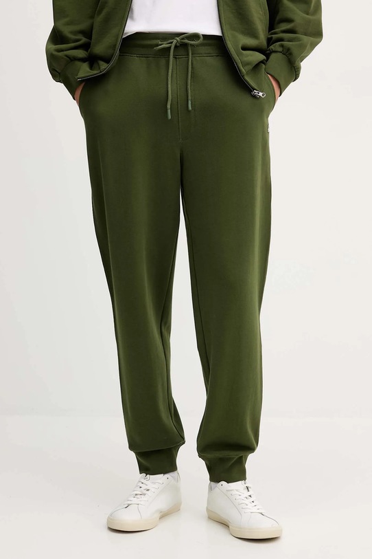 United Colors of Benetton spodnie dresowe bawełniane zielony 342ZUF01B