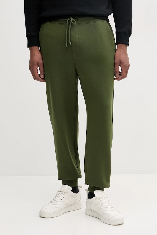 Памучен спортен панталон United Colors of Benetton зелен 342ZUF01B
