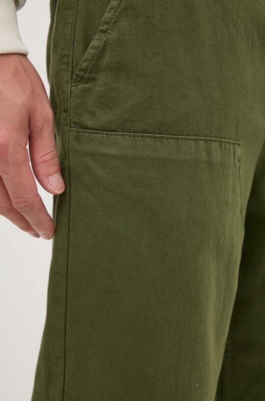 Штани з домішкою льону United Colors of Benetton зелений 4V3EUF04A