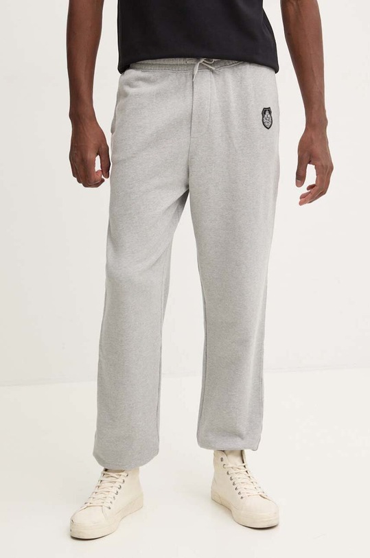 The Kooples spodnie dresowe bawełniane bawełna szary HJOG29001K