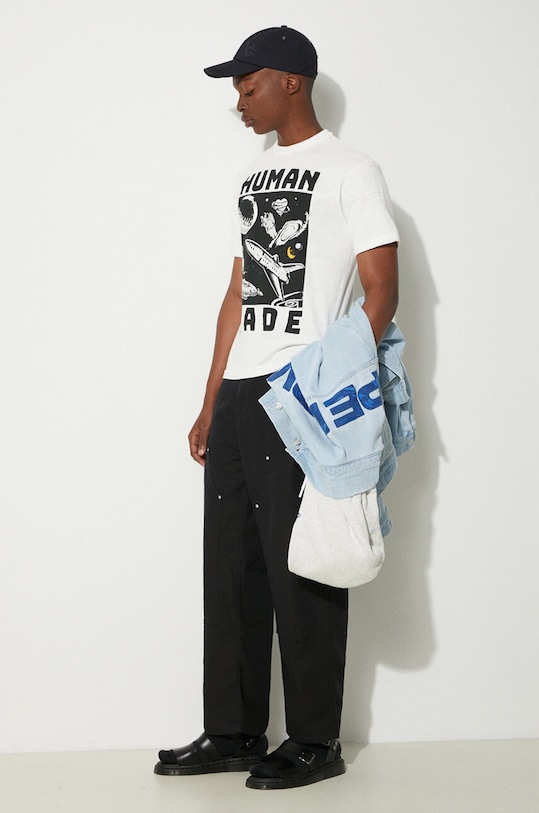 Carhartt WIP pantaloni in lino misto Walter Double Knee Pant I033580.8902 nero AW24