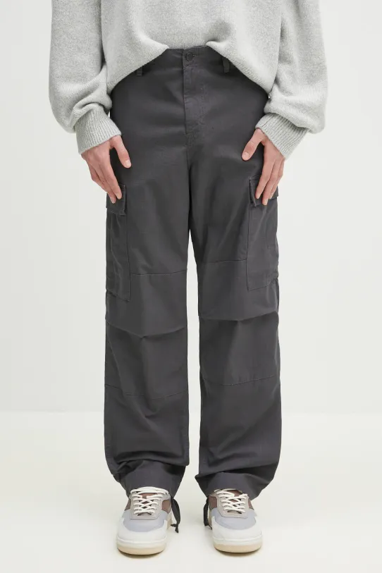 Carhartt WIP cotton trousers Regular Cargo Pant cotton gray I032467.8702