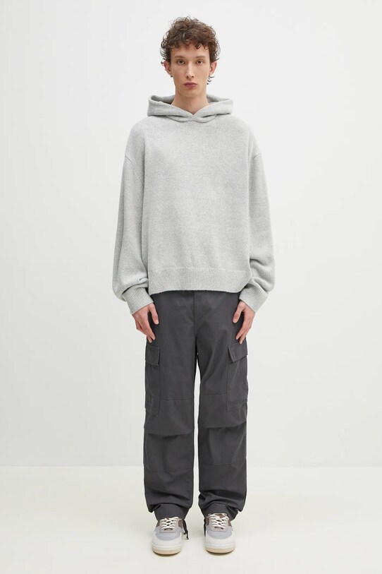 Bavlnené nohavice Carhartt WIP Regular Cargo Pant I032467.8702 sivá