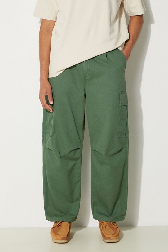 Carhartt WIP spodnie Cole Cargo Pant gładkie zielony I031218.29NGD