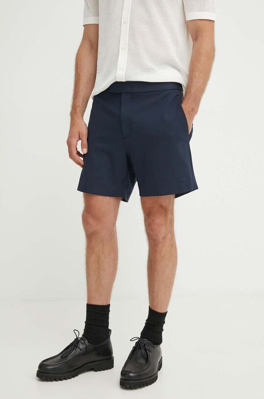Theory szorty dzianina granatowy O0596205