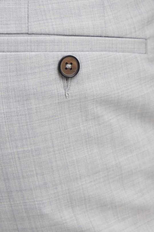 Michael Kors spodnie wełniane szary MK0SP01026