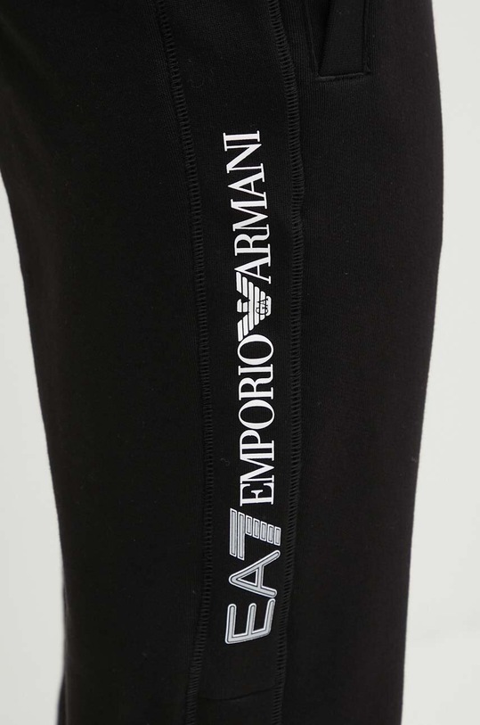 EA7 Emporio Armani spodnie dresowe bawełniane czarny PJOGZ.6DPP57.1200