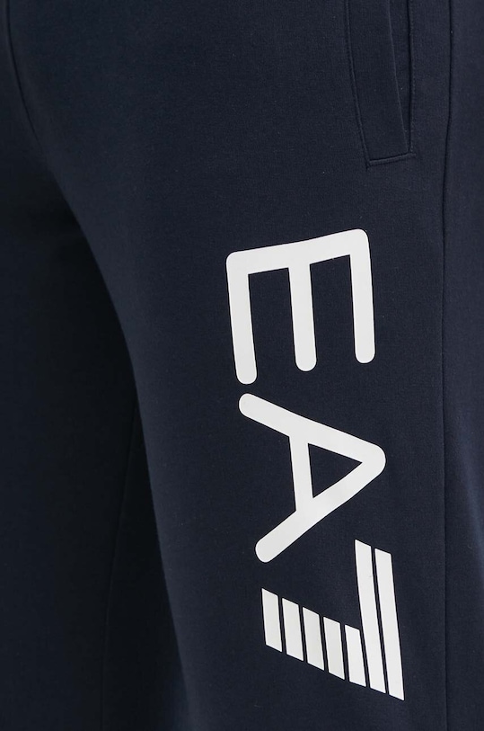 Памучен спортен панталон EA7 Emporio Armani тъмносин PJ05Z.8NPPC3.1562
