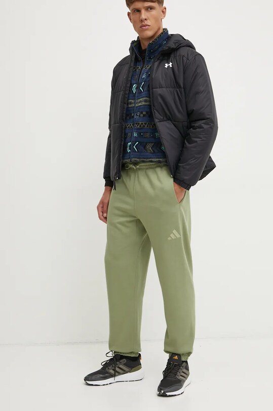 adidas spodnie All SZN bawełna zielony IY4127