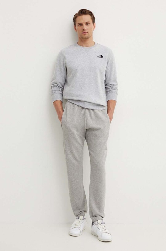 adidas pantaloni de trening din bumbac ALL SZN IY6558 gri AW24