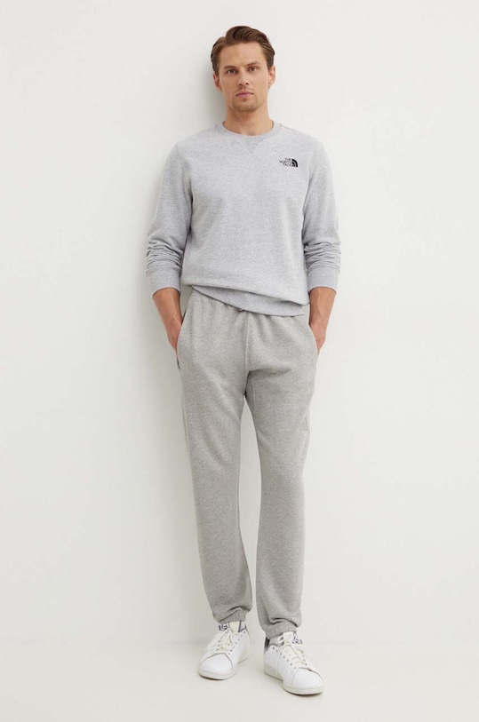 Bavlnené tepláky adidas All SZN IY6558 sivá AW24