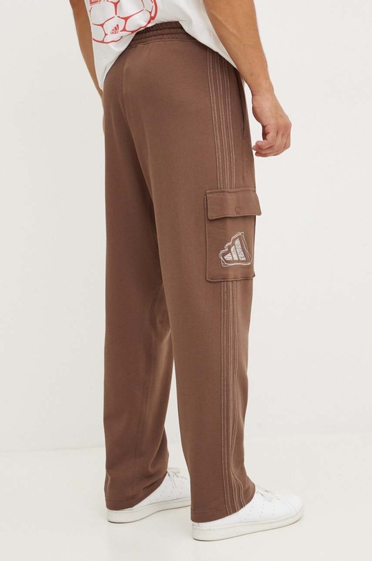 Odzież adidas spodnie dresowe bawełniane All SZN IY6576 brązowy