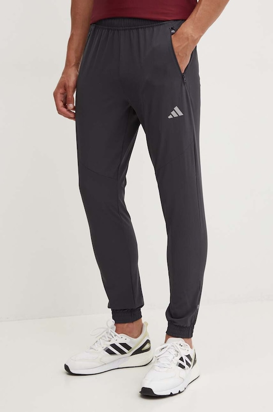 adidas spodnie dresowe z elastanem szary JG1264