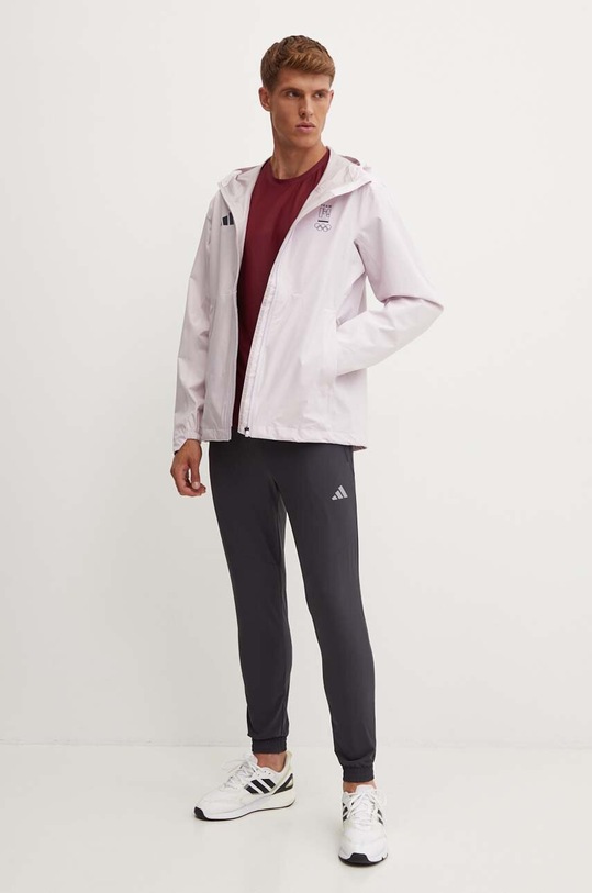 adidas spodnie dresowe JG1264 szary AW24