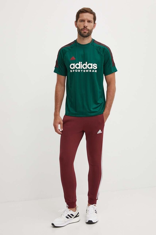 adidas spodnie dresowe Essentials JG5951 bordowy AW24