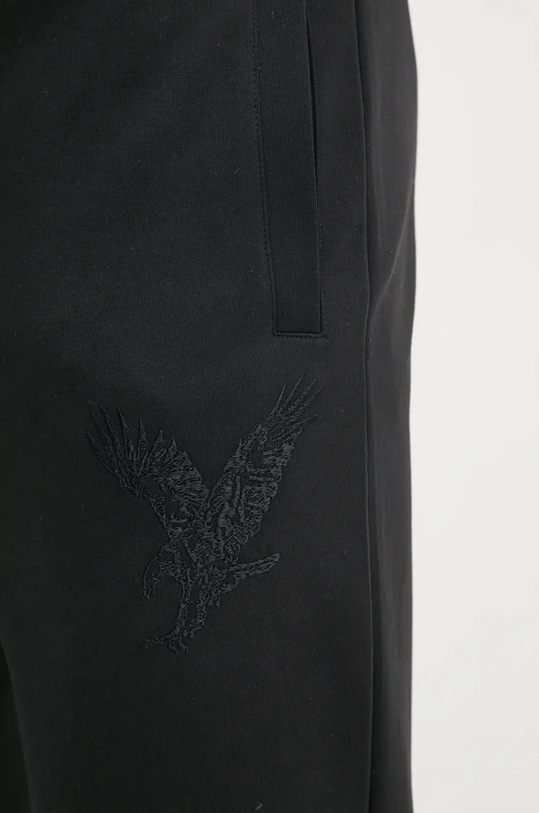 Armani Exchange spodnie dresowe czarny 6DZPAB.ZJKBZ