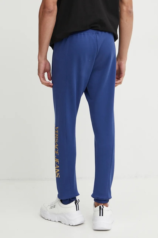 Odzież Versace Jeans Couture spodnie dresowe bawełniane 77GAAT05.CF00T niebieski