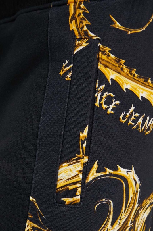 Versace Jeans Couture pantaloni da jogging in cotone nero 77GAA3C0.FS161