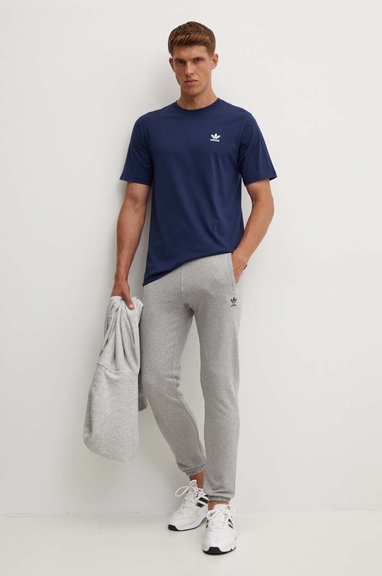 Bavlněné tepláky adidas Originals IX7684 šedá AW24