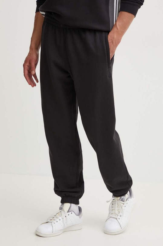 adidas Originals pantaloni de trening din bumbac bumbac negru IY2245