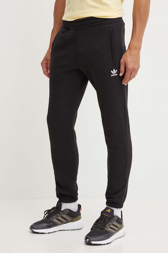 Tepláky adidas Originals Essential pletenina čierna IY7361
