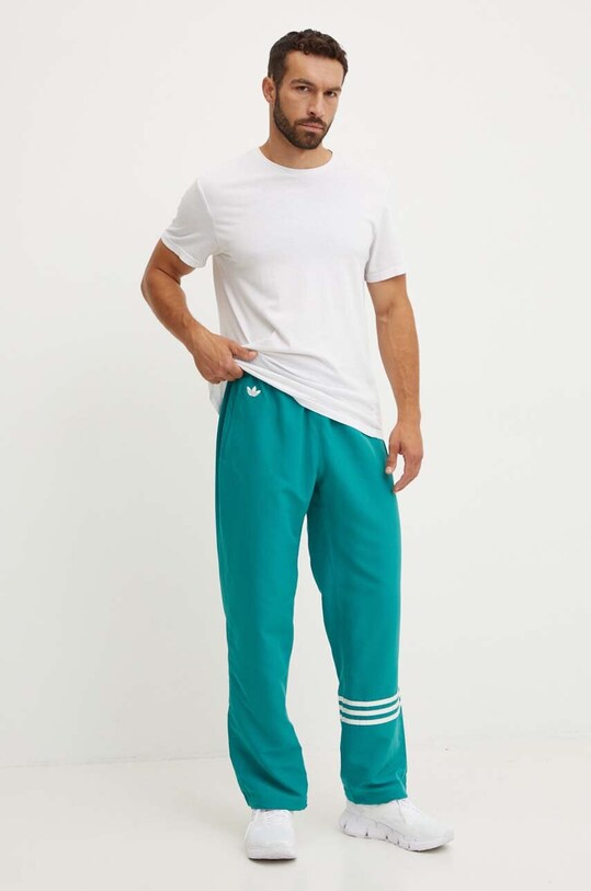 adidas Originals spodnie dresowe JF9159 turkusowy AW24