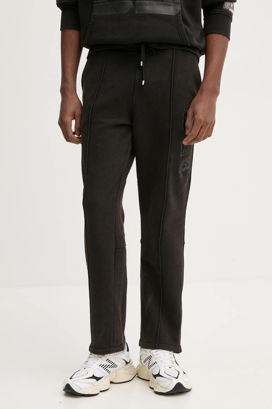 BALR. pantaloni de trening din bumbac NFL x BALR. uni negru B1411.1126