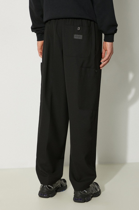 Odzież Kenzo spodnie wełniane Cargo Jogpant FE65PA5019RE.99 czarny